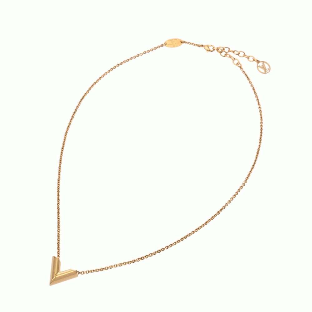 LOUIS VUITTON Gold Necklace - Picture 7 of 8